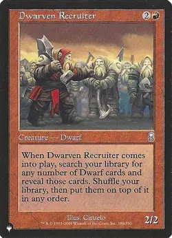 Dwarven Recruiter U The List Reprints 186/350 NM - Image 1