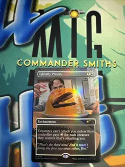 Ghostly Prison THE OFFICE ? Borderless FOIL ? MTG Secret Lair 7042 Dwight - Image 1