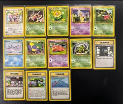 Pokemon Neo Genesis Unlimited Non Holo Vintage Lot (13 Cards) LP - Image 1
