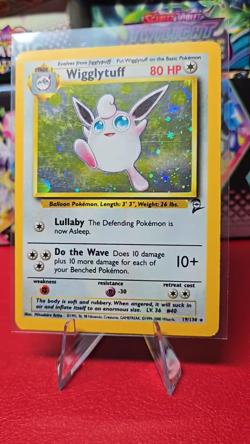 Wigglytuff #19 | Pokemon Base Set 2 | Ungraded | Holo | LP | Swirly Toes!!! - Image 2