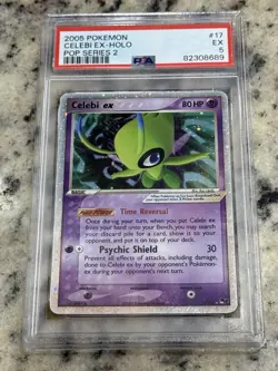 Pokemon TCG Celebi EX Pokemon Pop Series 2 17/17 Psa 5 - Image 1