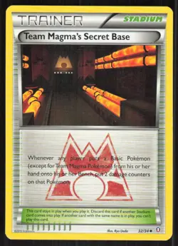 Pokemon TCG Double Crisis #32/34 Team Magma's Secret Base MP - Image 1