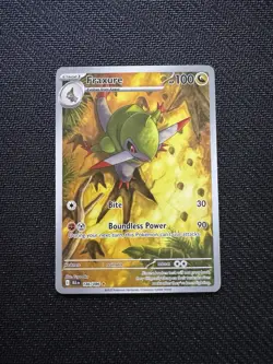 Fraxure Black Bolt Illustration Rare Pokemon 146/086 IR NM/M Condition - Image 1
