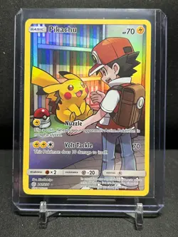 Pikachu 241/236 Full Art Secret Rare Holo Pokemon 2019 Cosmic Eclipse - LP - Image 1