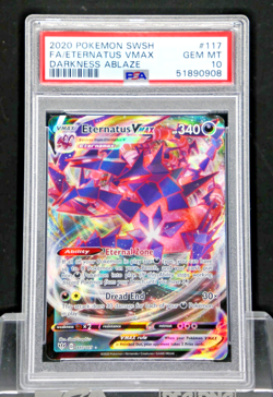 2020 Pokemon Darkness Ablaze #117 Eternatus VMAX Full Art PSA 10 - Image 1