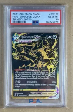PSA 10 Eternatus VMAX FA SWSH Shining Fates SV122/SV122 2021 Pokemon - Image 1
