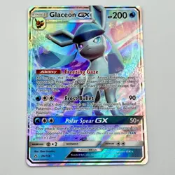 Glaceon GX 39/156 Near MINT Ultra Rare Sun & Moon Ultra Prism Holo Pokemon TCG - Image 1