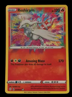Reshiram Amazing Rare Shining Fates 017/072 NM Pokemon - Image 1