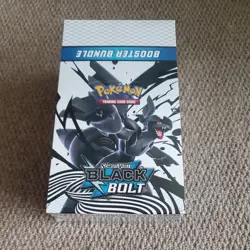 Pokemon TCG Black Bolt Booster Bundle, Sealed Display Case Of 10 Dent Rip - Image 1