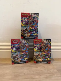 x3 Pokemon TCG Mega Evolution Booster Bundle Sealed IN HAND✅ - Image 1