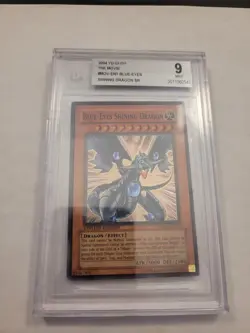 2004 Yu-Gi-Oh! Promo #EN001 Blue-Eyes Shining Dragon Movie Pack PSA 9 - Image 1