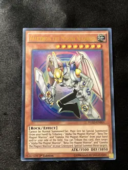 1 x Valkyrion the Magna Warrior - YGLD-ENB01 - Ultra Rare - 1st Edition LP - Image 1