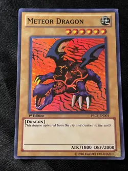 YUGIOH METEOR DRAGON PRC1-EN001 SUPER 1ST ED LP - Image 1
