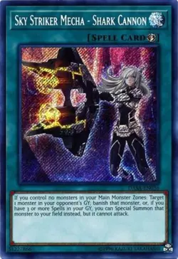 Yugioh! LP Sky Striker Mecha - Shark Cannon - DASA-EN036 - Secret Rare - Unlimit - Image 1