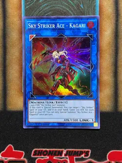 Yugioh Sky Striker Ace - Kagari DASA-EN027 Super Rare 1st Ed LP - Image 1