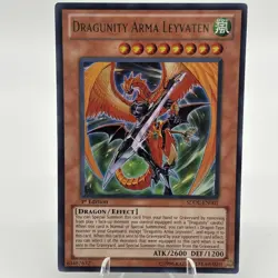 YuGiOh Dragunity Arma Leyvaten Ultra Rare 1st Edition SDDL-EN001 Near Mint Game. - Image 1