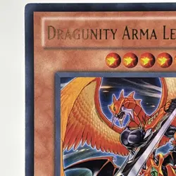 YuGiOh Dragunity Arma Leyvaten Ultra Rare 1st Edition SDDL-EN001 Near Mint Game. - Image 2
