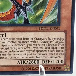 YuGiOh Dragunity Arma Leyvaten Ultra Rare 1st Edition SDDL-EN001 Near Mint Game. - Image 5