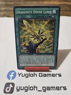 Yu-Gi-Oh Dragunity Divine Lance SECE 1st Edition Common Light Played - Image 1