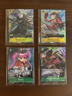 One Piece Card Game Illustration Box Vol 3 and 4 Sealed Promos - Image 1