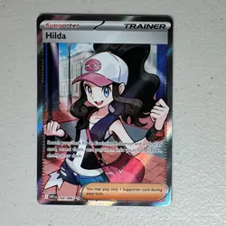 Hilda 164/086 Full Art Ultra Rare White Flare Holo Pokemon TCG Card NM Condition - Image 1