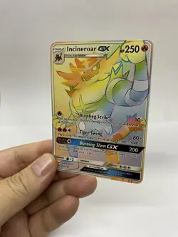 Incineroar GX Gold Metal Pokemon Card-Collectible Gift Display！Christmas GOOD~L - Image 3