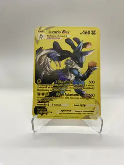 Lucario Vmax Gold Metal Pokemon Card-Collectible Gift Display！Christmas GOOD!~L - Image 5