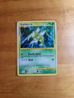 Scyther 130/127 Platinum Full Spiral Holo Secret Rare Pokemon TCG Card 2009 NM - Image 1