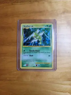 Scyther 130/127 Platinum Full Spiral Holo Secret Rare Pokemon TCG Card 2009 NM - Image 4