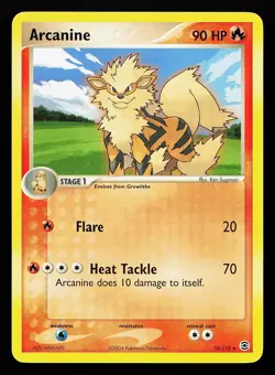 Arcanine 18/112 Rare EX FireRed & LeafGreen Pokemon Card - Image 1
