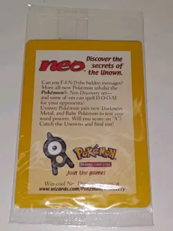 Pokemon Entei Black Star Promo Card #34 SEALED Movie Promo NEW Neo - Image 1