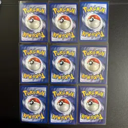 Pokemon Base Set Unlimited Non Holo Vintage Lot (9 Cards) LP - Image 2