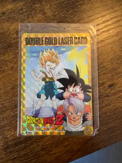DRAGON BALL Z DOUBLE GOLD LASER CARD PRISM #WGL-1 (JAPANESE) - Image 1