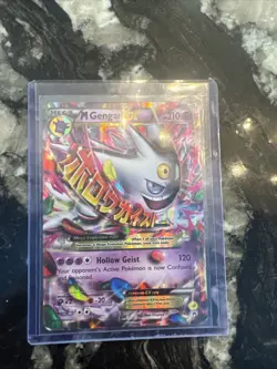 Pokemon M Gengar EX Holo Card XY166 - Image 1