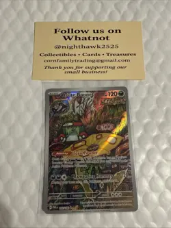 Brute Bonnet 207/182 Illustration Rare Holo Paradox Rift Pokemon Card NM - Image 1