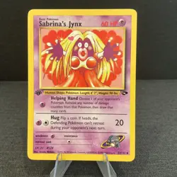 Sabrina's Jynx 57/132 1st Edition Gym Challenge Vintage Pokemon TCG Card - Image 1