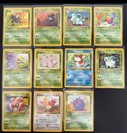 Pokemon Jungle Unlimited Non Holo Vintage Lot (11 Cards) LP - Image 1