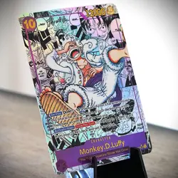 [ART CARD] Monkey.D.Luffy OP05 Manga CUSTOM- ENGLISH- High Quality Texture - Image 1