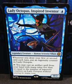 magic the gathering - Lady Octopus, Inspired Inventor - Rare - LegendaryCreature - Image 1