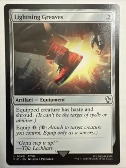 Lightning Greaves - FINAL FANTASY - NM - MTG - Image 1