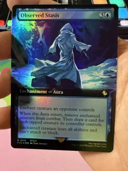 Observed Stasis (Extended Art) #113 (Foil) (NM) Final Fantasy FIC Magic MTG - Image 3