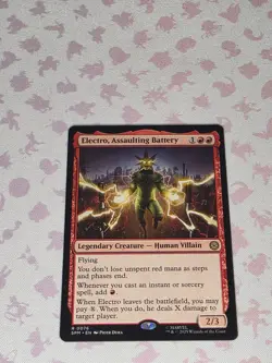 Electro, Assaulting Battery NM Regular #76 MTG Marvel's Spider-Man Non-Foil - Image 1