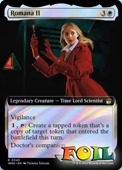 Romana II (Extended Art) 0345 MTG WHO Rare NP Foil - Image 1