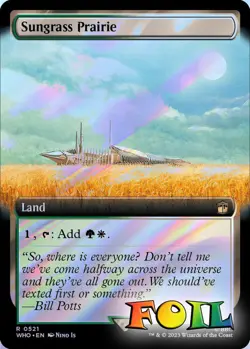Sungrass Prairie (Extended Art) 0521 MTG WHO Rare NP Foil - Image 1