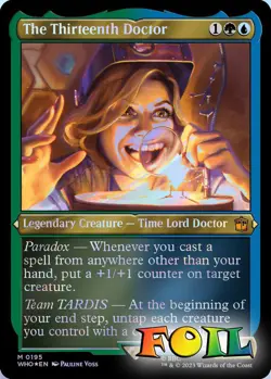 The Thirteenth Doctor Thick Stock 0195 MTG WHO Mythic NP Foil - Image 1