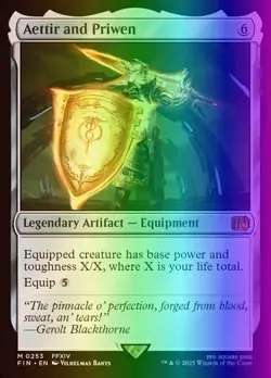 Aettir and Priwen M Foil 0253 Final Fantasy Magic the Gathering MTG - Image 1