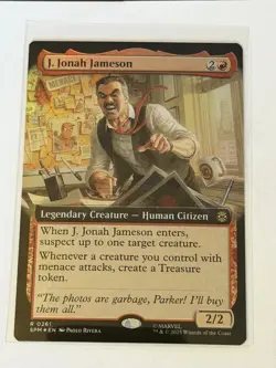 J. Jonah Jameson Extended Art Marvel's Spider-Man Foil 261 - Image 1