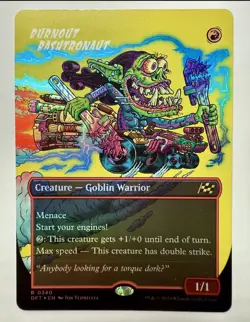 Burnout Bashtronaut (Borderless Foil) - Aetherdrift - Magic MTG NM - Image 1