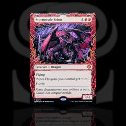 Stormscale Scion •Showcase• Mythic Creature - Dragon • Tarkir: Dragonstorm • MTG - Image 1