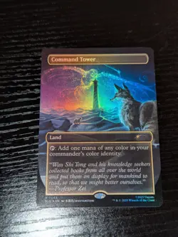 MTG Avatar The Last Airbender Command Tower (7063) Secret Lair Drop Rainbow Foil - Image 1